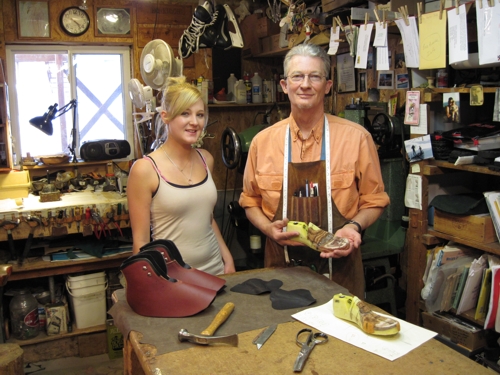 Hand made leather boots by John Calden