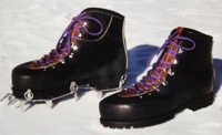 Custom made hiking boots, Jeff Lowe's Boot